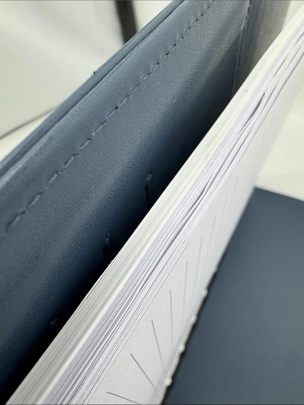 Arc Discbound Letter-sized Navy Leather Notebook, Planner Cover w/ Lined Pages